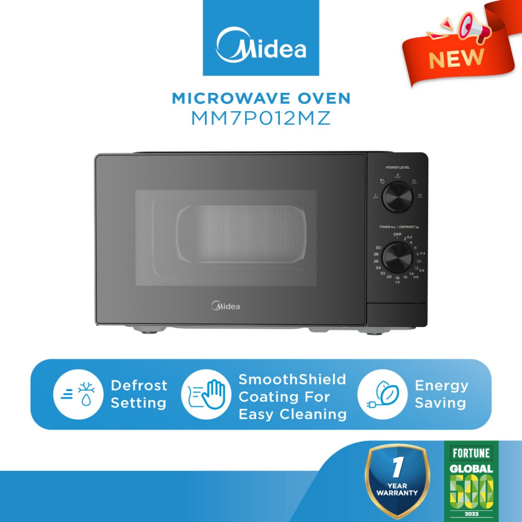 Midea MM7P012MZ 20L Inverter Digital Microwave Oven With Knob Control Panel