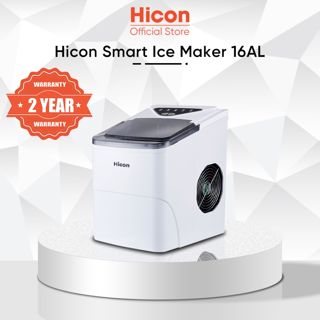 Hicon Mini Ice Maker Machine Electric Automatic 15kg-24H Fast Ice Cube Maker Machine Home - 16AL/26YB/16AT/16M/16C