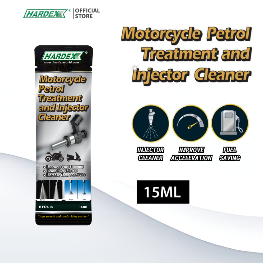 HARDEX Motorcycle Petrol Treatment and Injector Cleaner (15ml) HFT-2-15