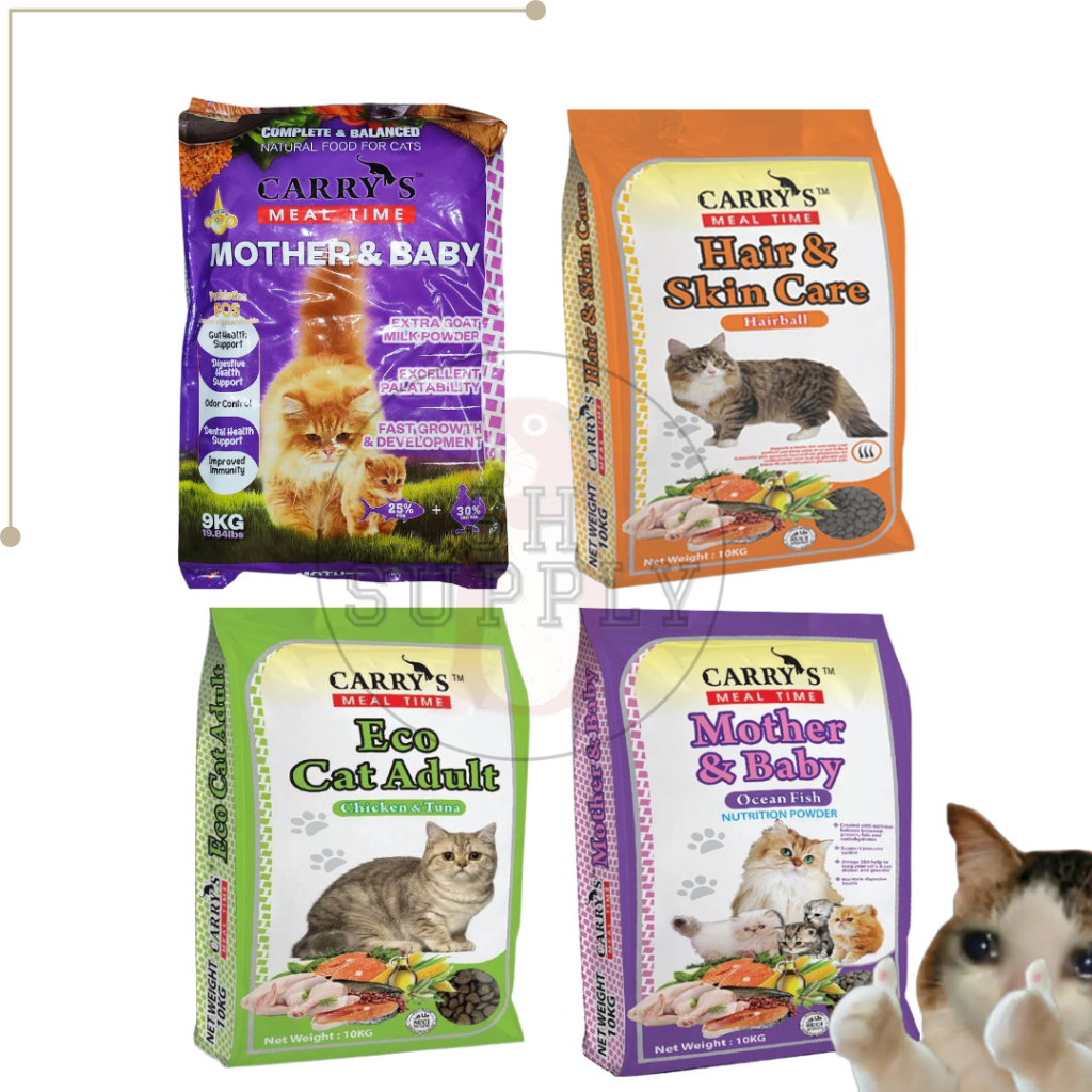 [SABAH] 1KG CARRY’S ECO CAT FOOD CHICKEN AND TUNA FLAVOUR MAKANAN KUCING