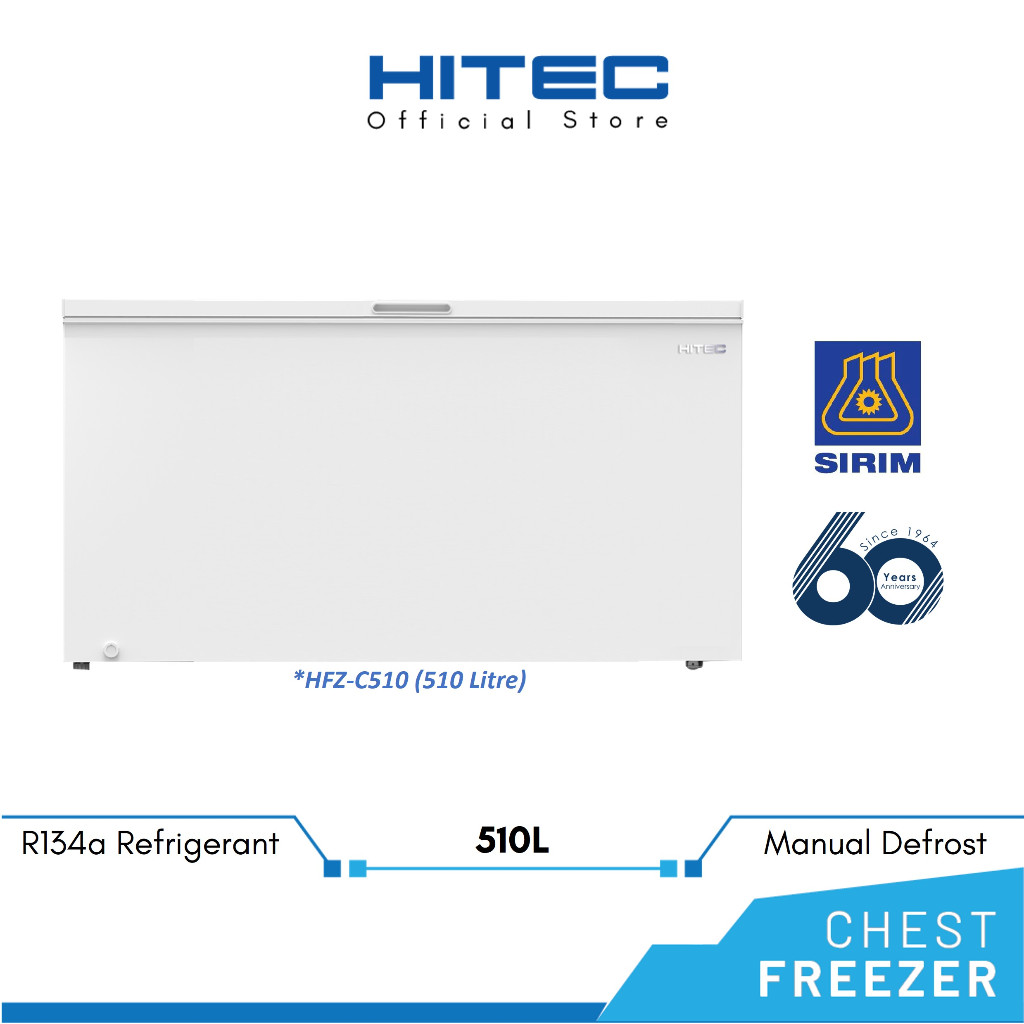 HITEC Chest Freezer with Lock & Key (510L) HFZ-C510