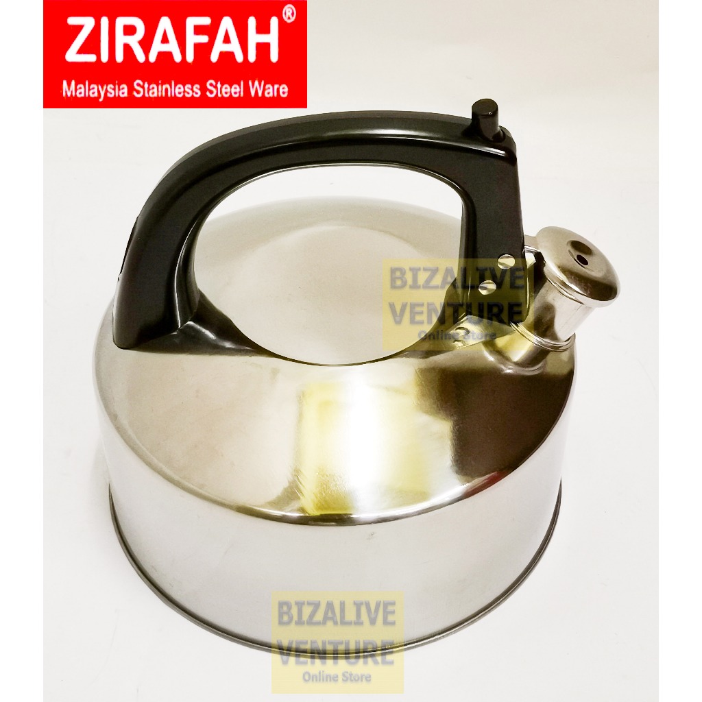 E-Central Stainless Steel Retro whistling Kettle | Teko Masak Air | Teko Air | Jug Kettle | 3.5L (Cerek)