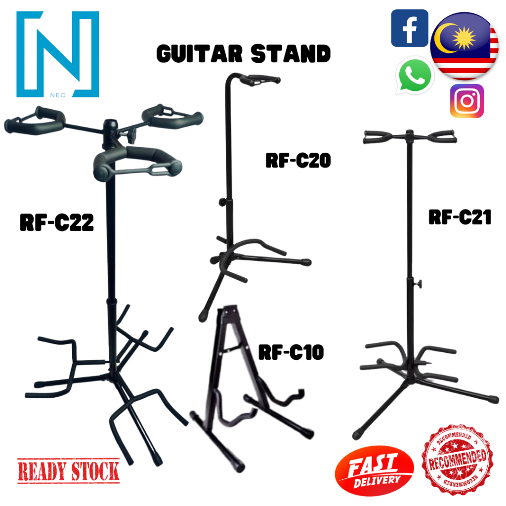 ☆SOLID☆ GUITAR STAND SINGLE/ DOUBLE RF-C10, C20 AND C21