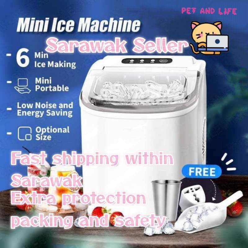 Mini Ice Maker Machine Electric Automatic Ice Cube Maker Ice Maker