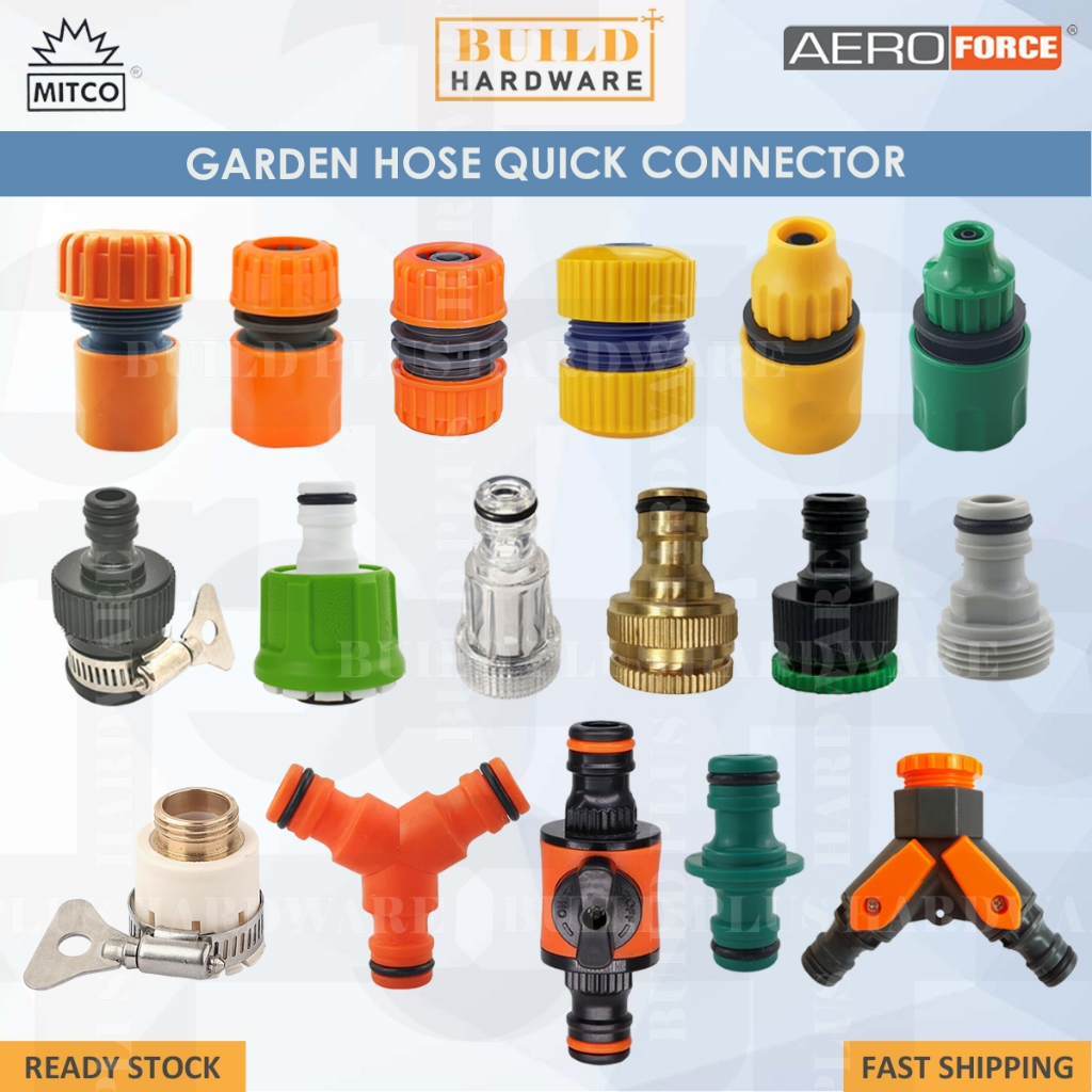 Garden Hose Quick Connector/ Faucet Adapter/ Tap Connector/ Pipe Fitting/ Quick Coupling/Irrigation Valve 1/2" 5/8" 3/4"