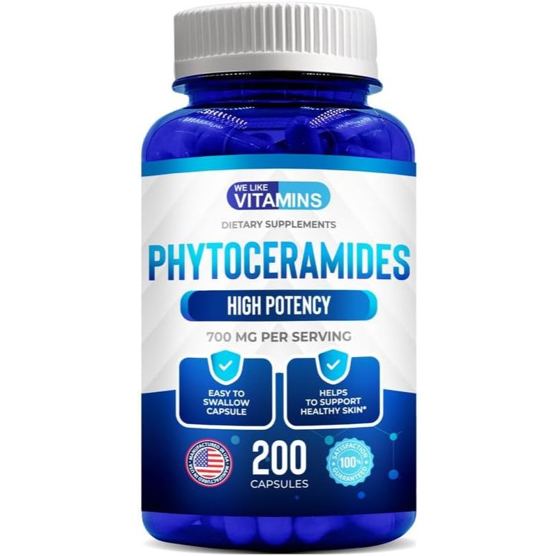 ⁑ᴘʀᴇ-ᴏʀᴅᴇʀ⁑ We Like Vitamins Phytoceramides supplement, 200 Capsules - Skin Hydration ⁑ᴏʀɪɢɪɴᴀʟ ғʀᴏᴍ