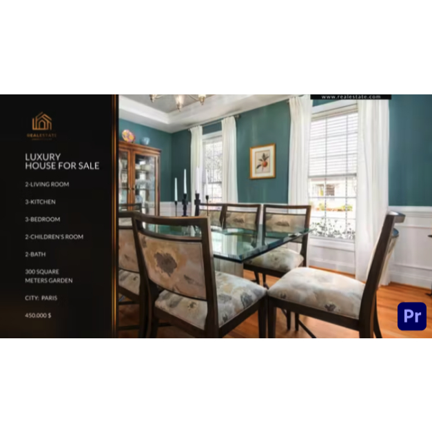 [Adobe Premiere Pro][ADD ON]Luxury Real Estate Slideshow Presentation Template