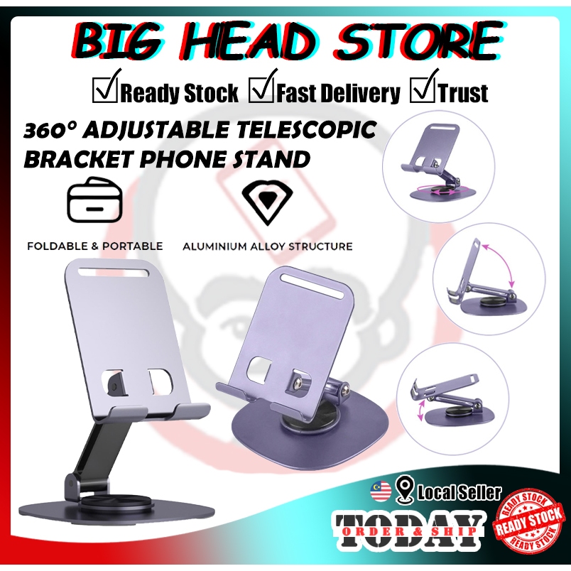 Tablet Phone Stand Holder 360° Adjustable Multi-Angle Universal ultra-thin made with metal Anti-Slip