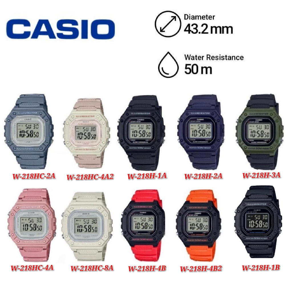 Casio Digital Standard Collection W-218H / W-218HC .