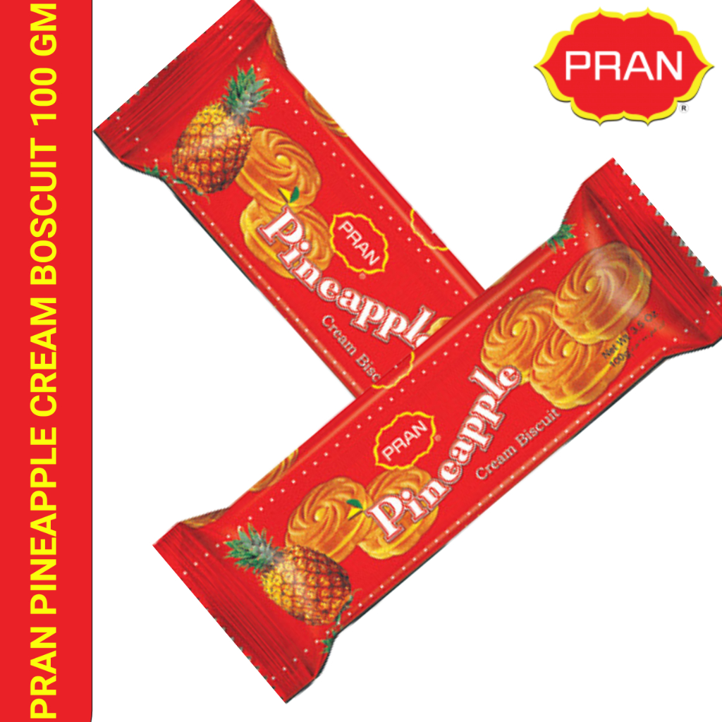 PRAN Pineapple Cream Biscuit