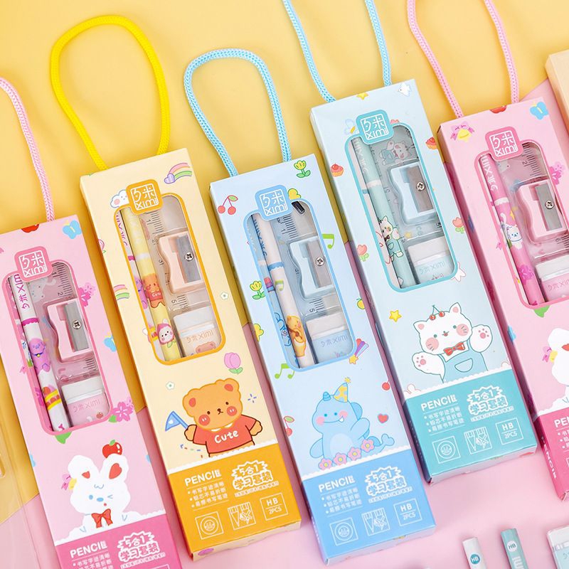 5 in 1 Kids Stationary Stationery Set / Birthday Present Gift Set / Door Gift 文具套装 学生礼品
