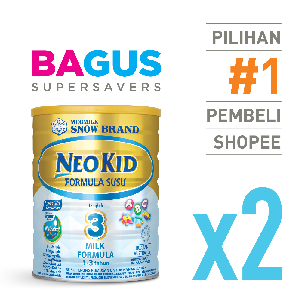 *RM84.00/tin*  Snow Brand Step 3 Milk Formula 900g (2 Tin)