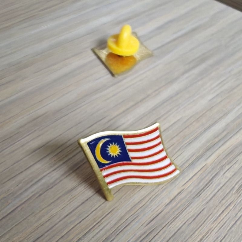 Bendera Malaysia Collar Pin Flag (Brass Material)