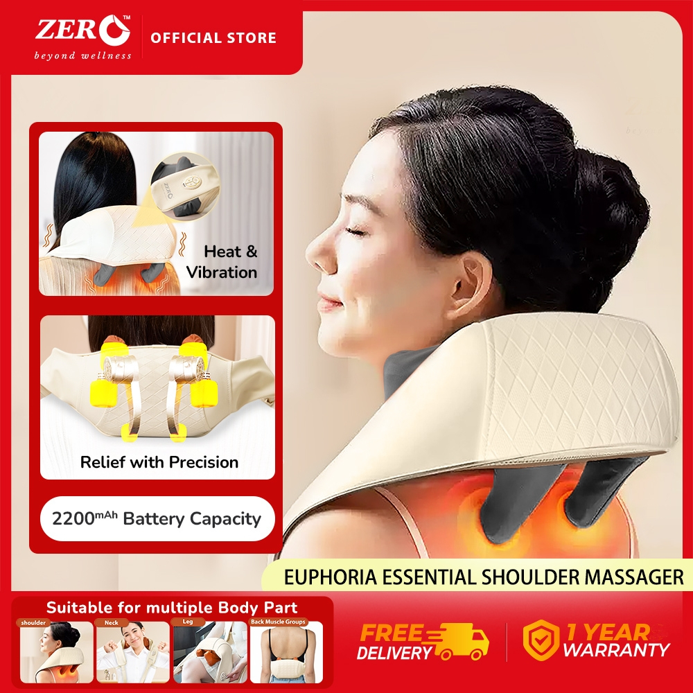 Zero Healthcare The Euphoria Essential Electric Kneading Shiatsu Neck And Shoulder Massager