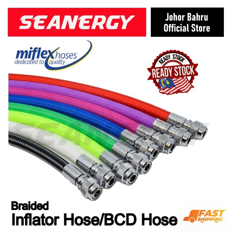 Miflex Braided Inflator Hose LPI Hose for Scuba Diving