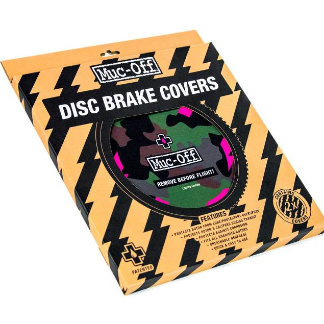 MUC OFF DISC BRAKE COVERS PROTECT YOUR DISC BRAKES DURING MAINTENANCE OR TRANSIT MUC-OFF MTB ROAD BIKES COMPATIBLE