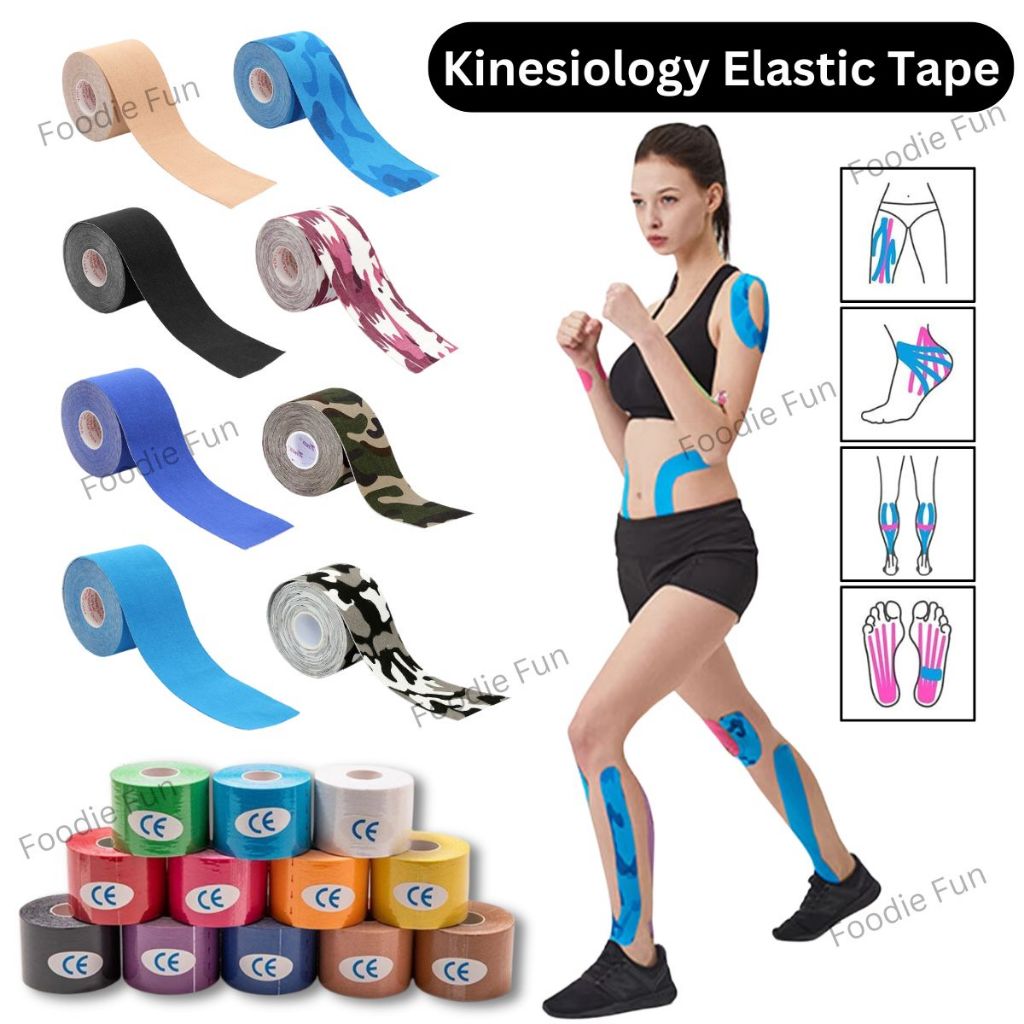 5cm*5m Kinesiology Sport Elastic Tape Injury Muscle Support Pain Relief Joint Support Physiotherapy