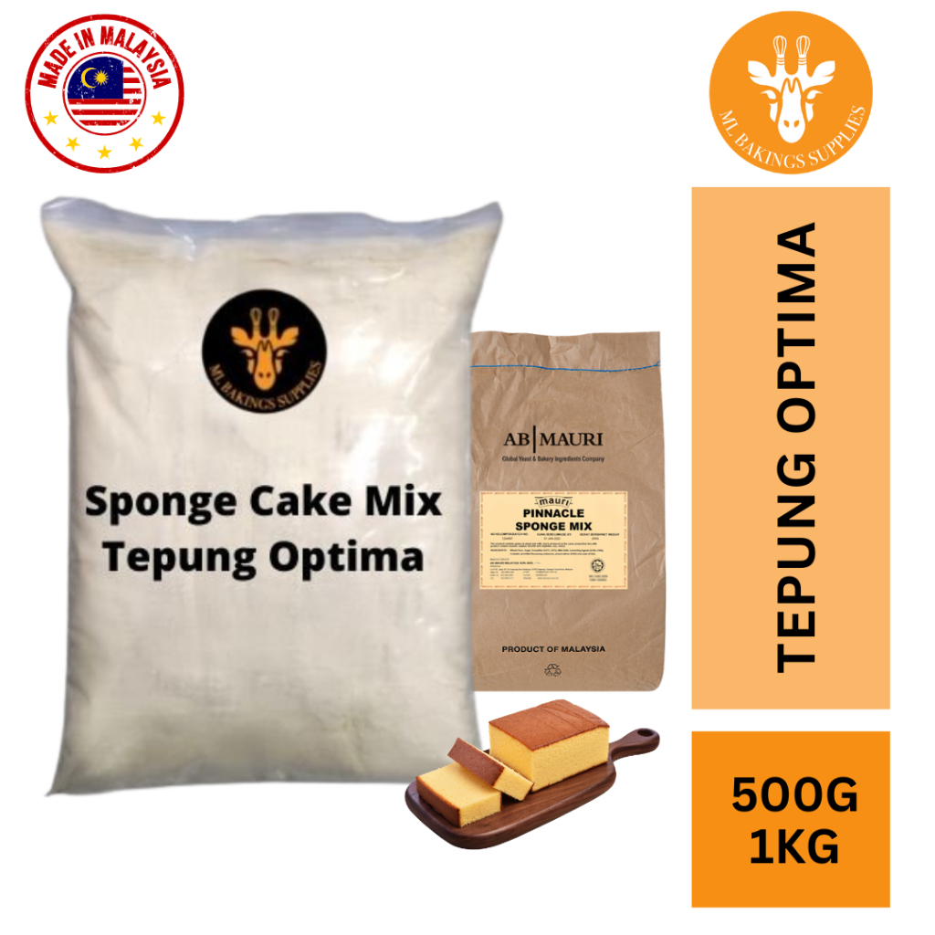 [READY STOCK] SPONGE CAKE MIX/ TEPUNG OPTIMA/TEPUNG KEK SPAN 1kg,500g 海绵蛋糕预拌粉