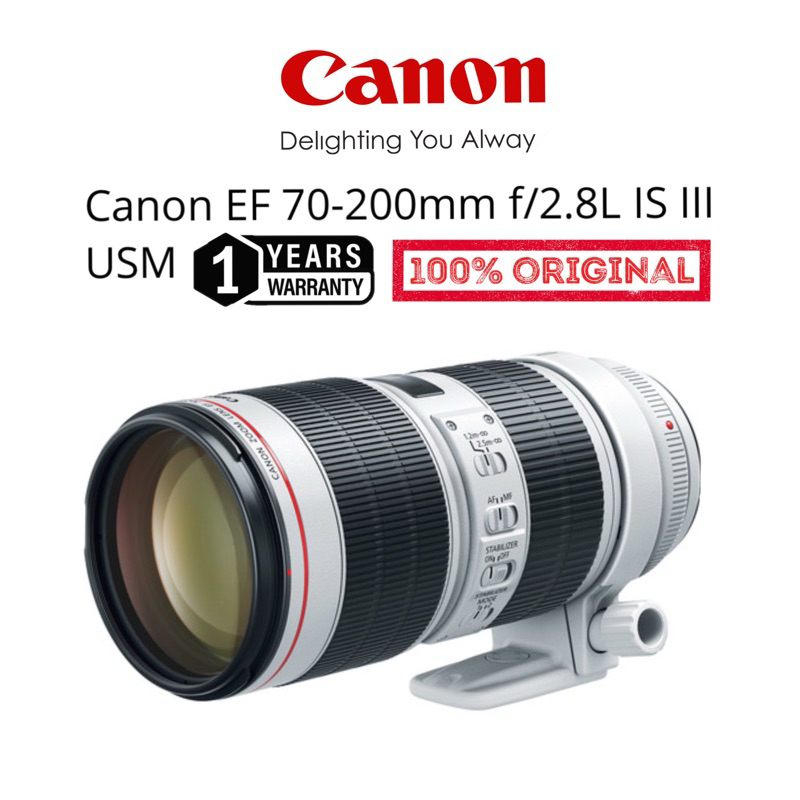 CANON EF 70-200MM F/2.8L IS USM MARK III ULTRASONIC WEATHER SEALED AIR SPHERE COATING 9 BLADE DIAPHRAGM 70-200MM 70-200