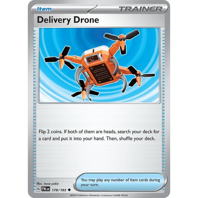 Pokemon TCG Delivery Drone [178/193] Reverse Holo | Item | Paldea Evolved | G