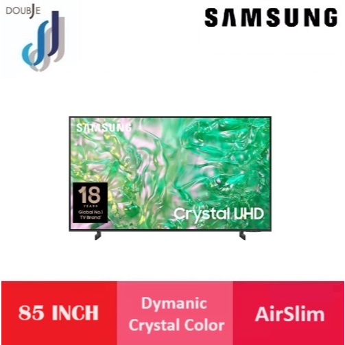 Samsung 85" DU8000 Dynamic Crystal UHD 4K Smart AI TV (2024) | UA-85DU8000