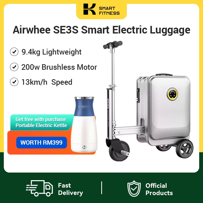 【Give Two Gifts】Airwheel SE3S Electric luggage 26L/electric smart luggage scooter/bagasi elektrik/koper elektrik/电动行李箱