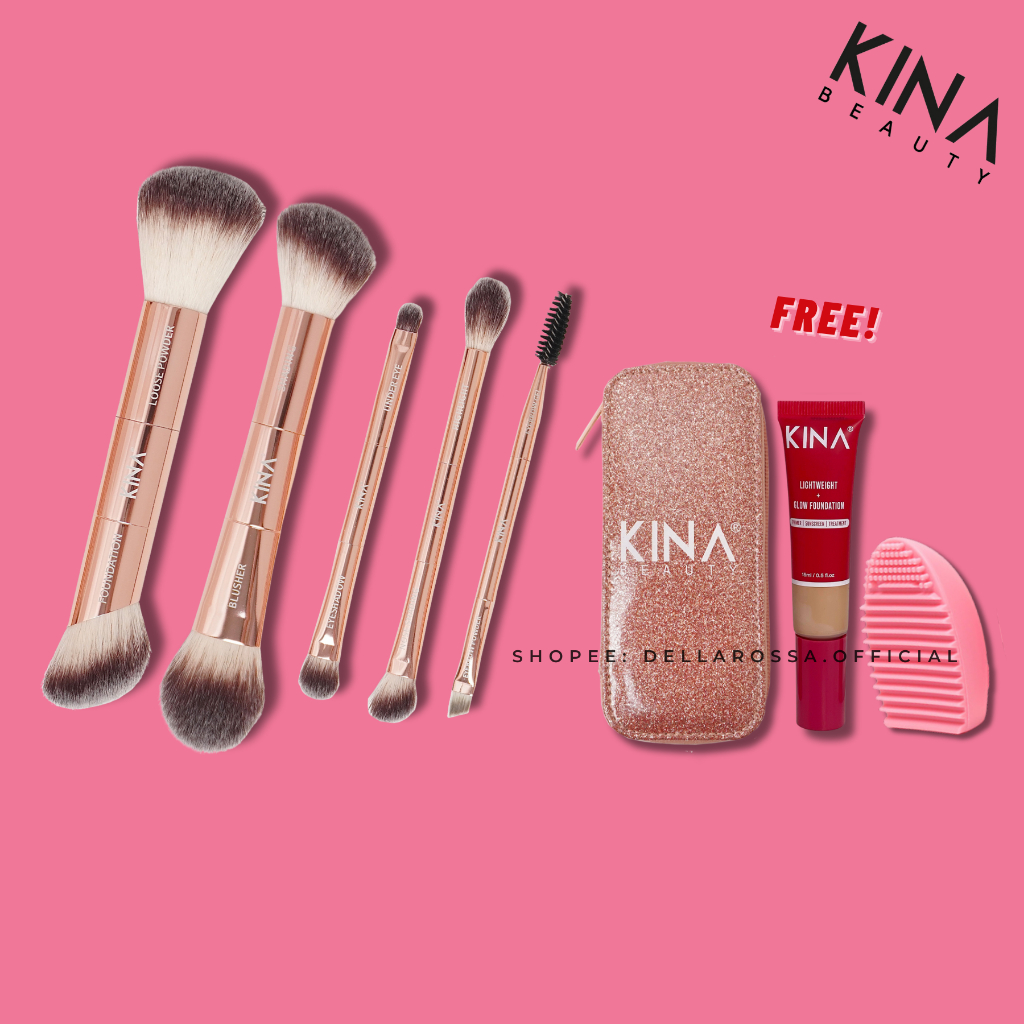 Kina Beauty Mini Brush Set Original HQ Ready Stock