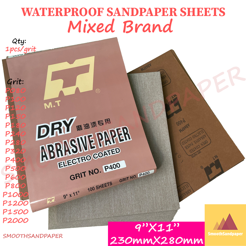 ⚠️[RandomBrand] Wet&Dry Waterproof Sandpaper Sheet 9"x11" [Jenama Rawak] Kertas Pasir Kalis Air image 4