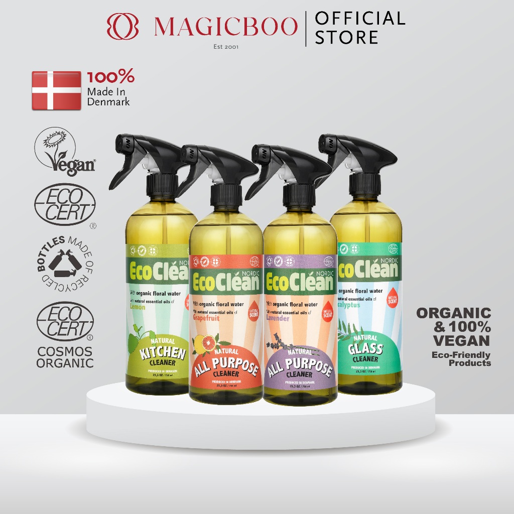 Magicboo Eco Clean Multipurpose Cleaner Spray (Essential Oil, Organic & Vegan) - 750ml