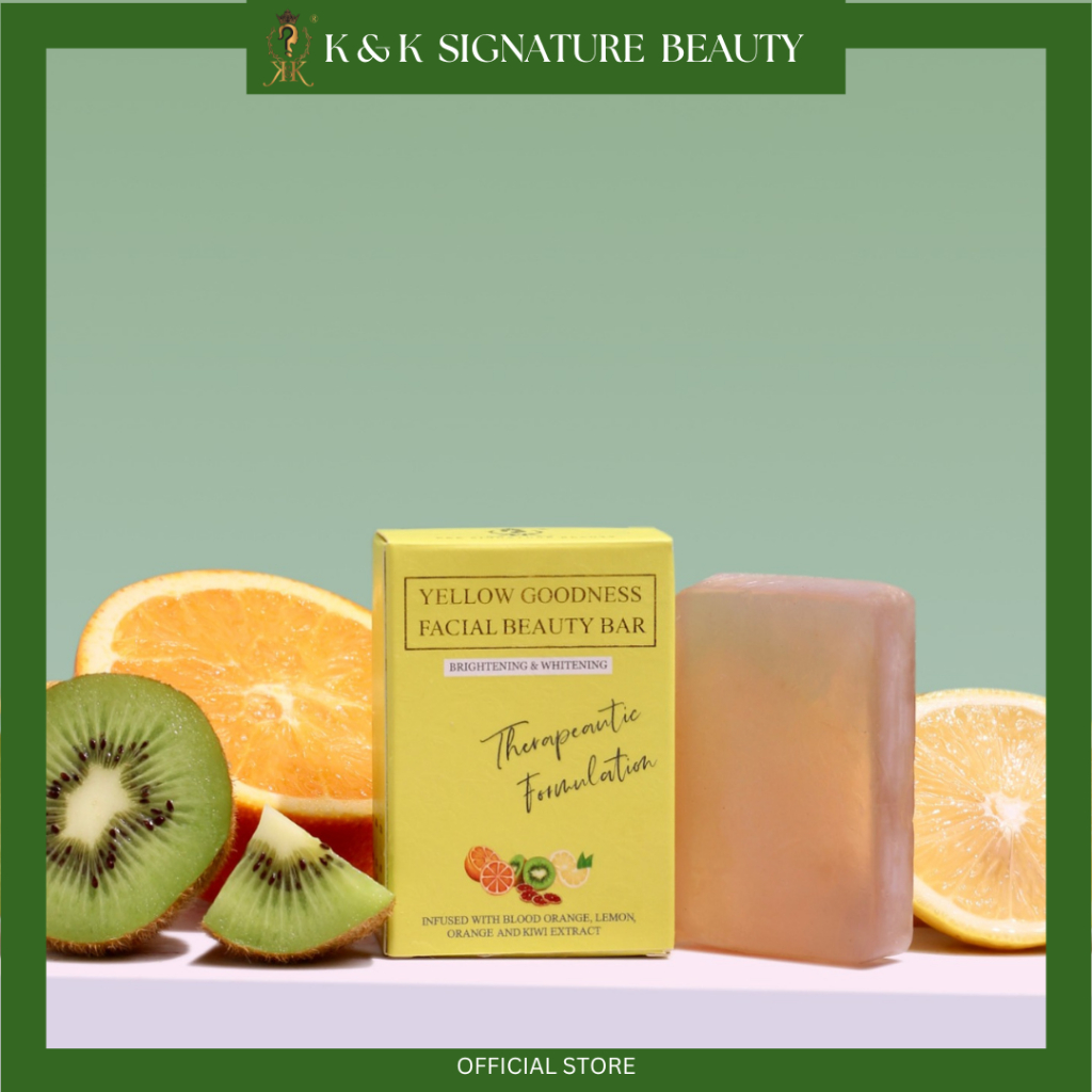 [HQ] K&K THERAPEUTIC YELLOW GOODNESS SABUN WHITENING-BRIGHTENING-DAKI-MERAWAT JERAWAT & JERAGAT-HERBA