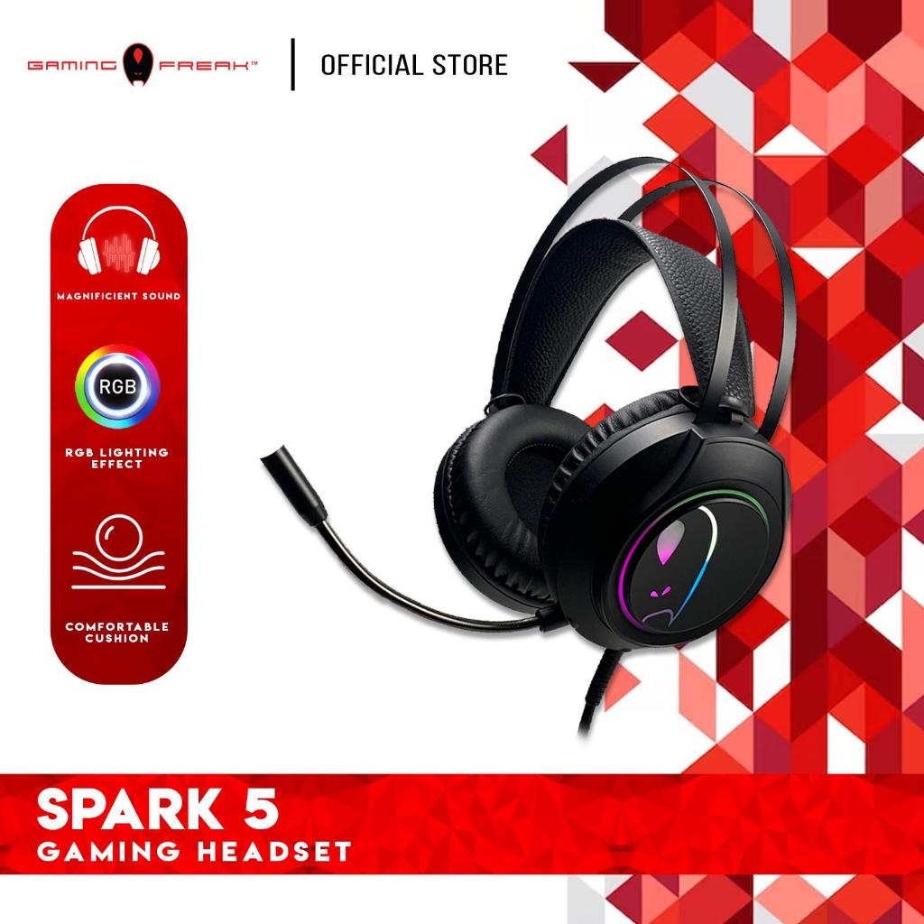 GAMING FREAK Spark 5 RGB 7.1 Virtual Gaming Headset USB Connection