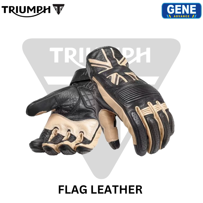 TRIUMPH Flag Leather Gloves 100% Original From Authorized Dealer