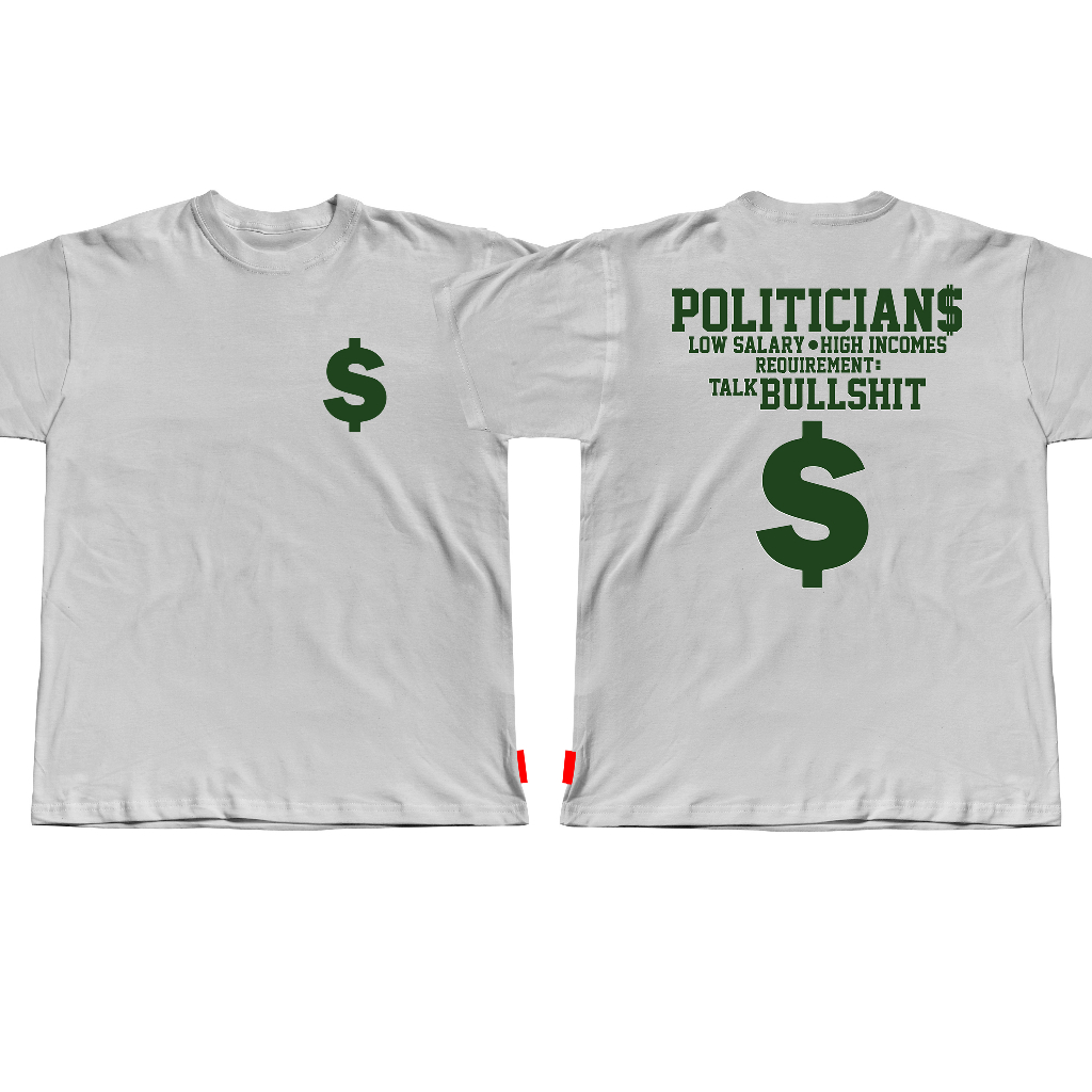 [Ready Stock XS-9XL] Corruption Politician Short Sleeve Casual Graphic Tees- Premium 100% Cotton