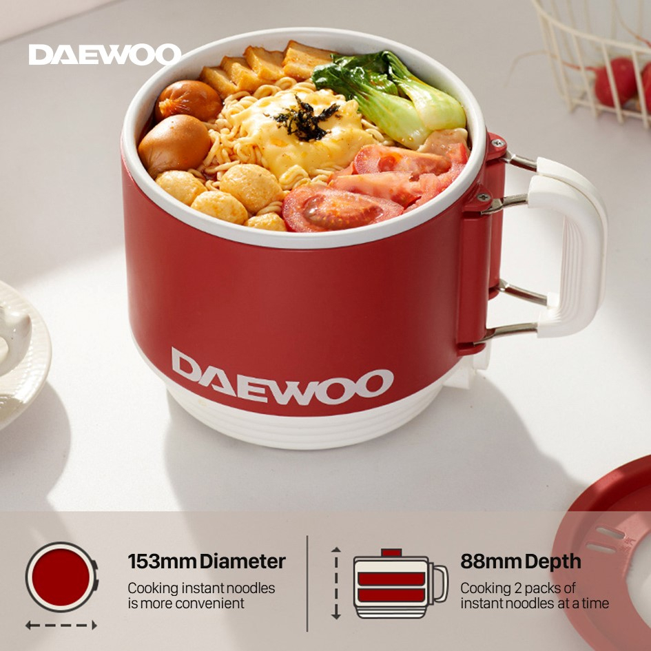 Daewoo Pot Mini Noodle Electric Cooker Portable DAEWOO Electric Cooker Multifunctional Small Cooker Mini Hot Pot 大宇迷你电煮