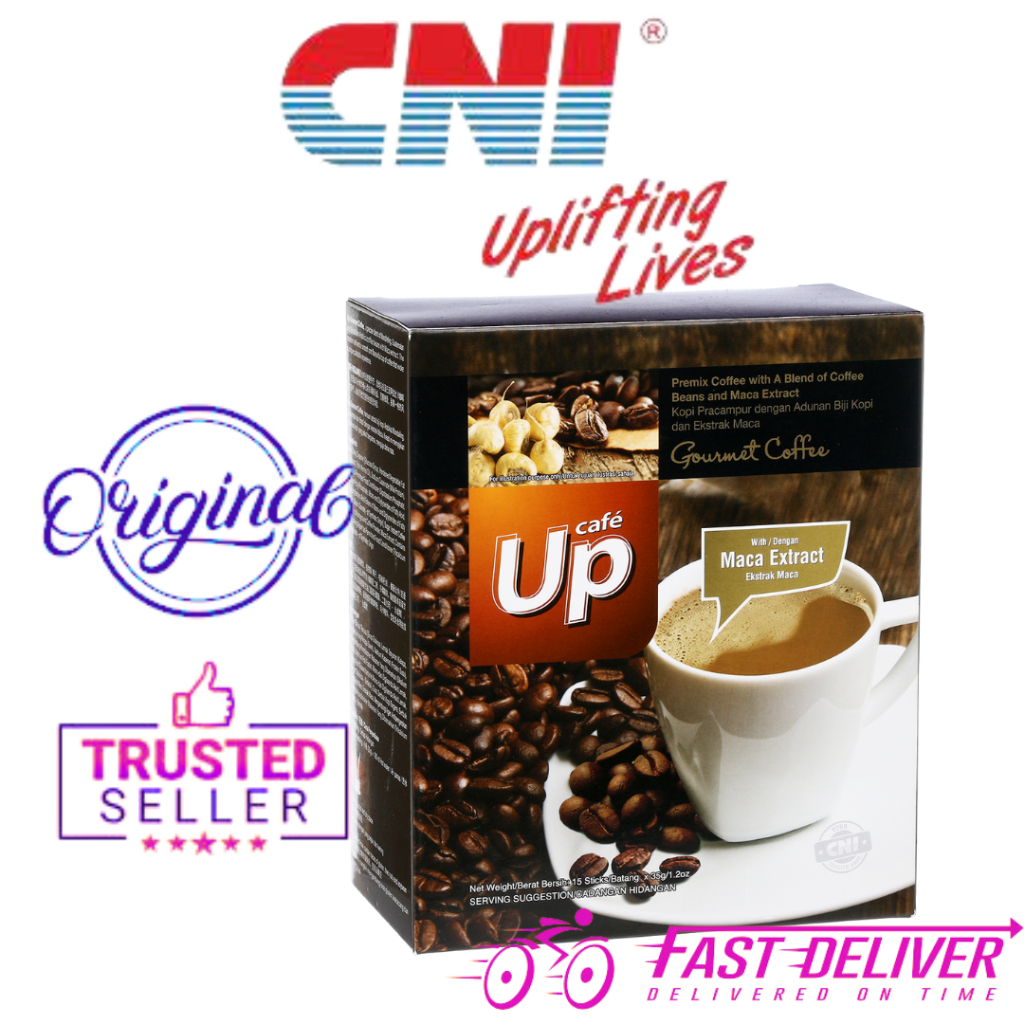 CNI Up Gourmet Coffee 15s - Precise Blend of 3 Premium Coffee Beans of Guatemalan, Brazilian & Mandheling Coffea