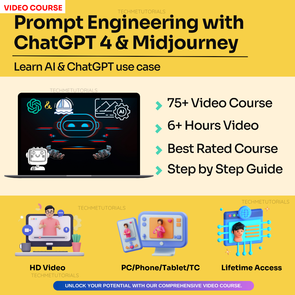 Prompt Engineering with ChatGPT 4 & Midjourney 2000+ prompts | ChatGpt Course ChatGpt 4 Chat Gpt ChatGpt