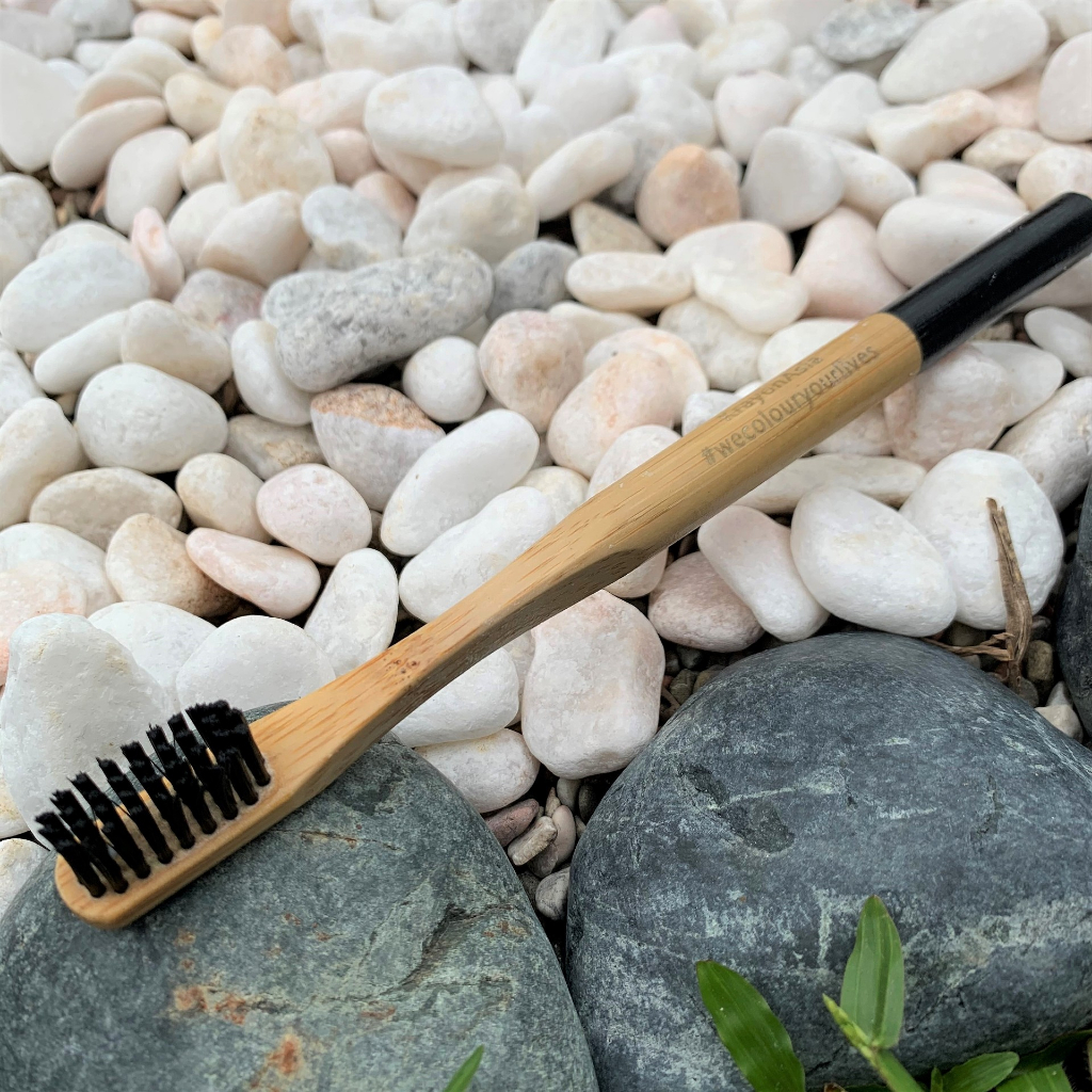 Charcoal Infused Biodegradable Natural Bamboo Toothbrush Eco-Friendly & Sustainable