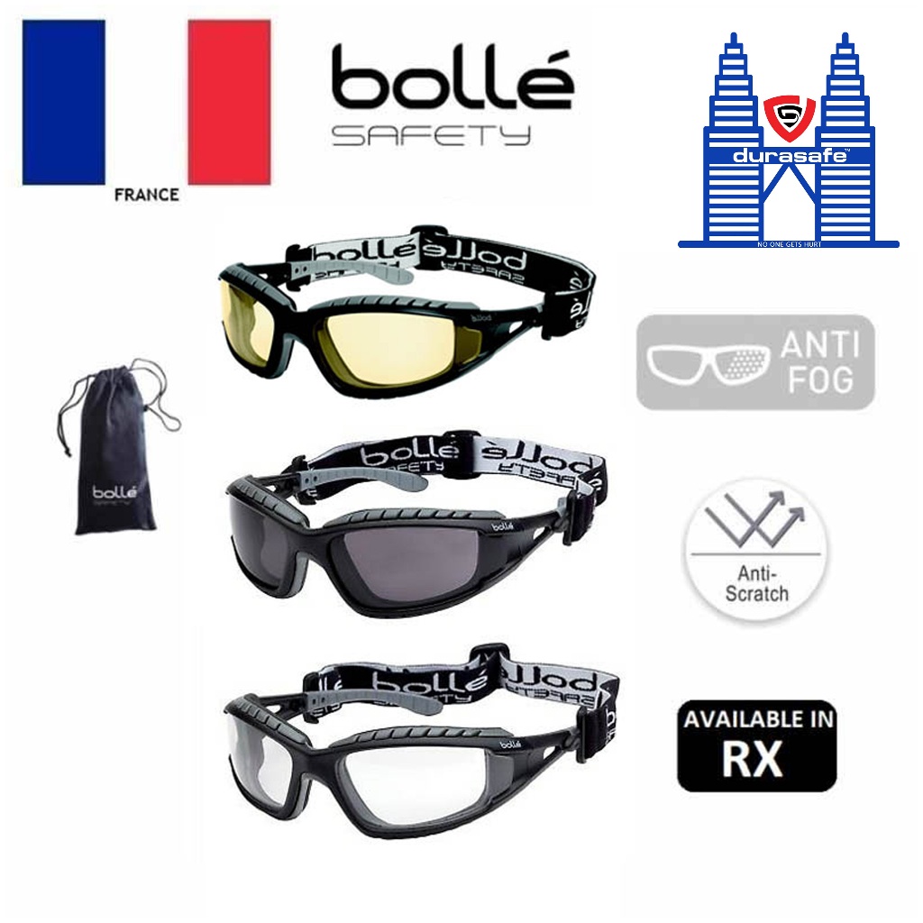 Bolle Tracker 2 Safety Spectacle Clear Anti-Scratch/Anti-Fog Len