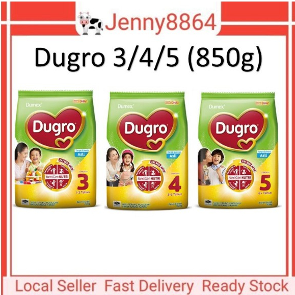 Dumex Dugro 3/4/5 850g ASLI/HONEY/COKLAT