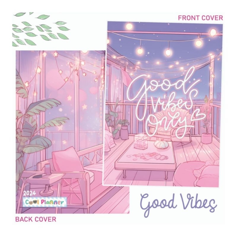 COOL PLANNER 2024 A5 (GOOD VIBES) + 3 FREE GIFTS