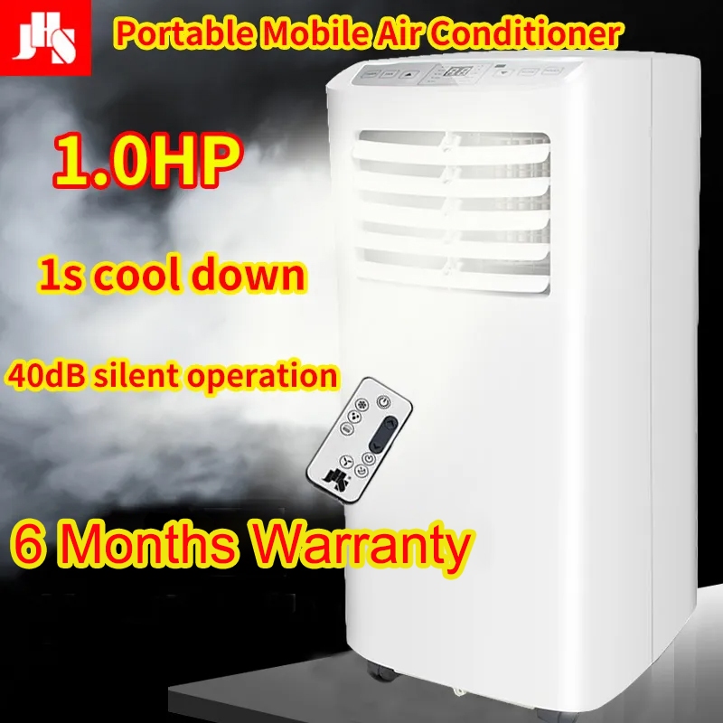 【Special Prices】JHS 1.0HP Horsepower Mobile Air Conditioner Portable Air Conditioner with Remote Control A019-04KR/A