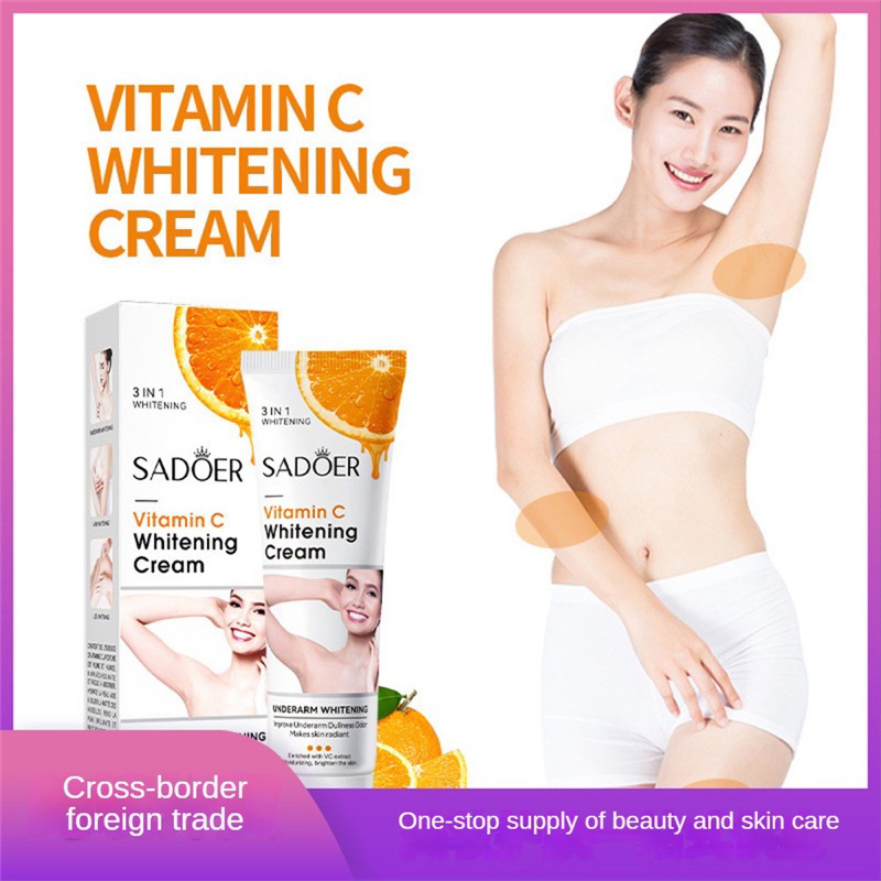 Whitening Cream miss v ketiak hitam Armpit Putih Krim Pemutih kulit ketiak hitam Pemutih Badan Private Part Vitamin C美白霜