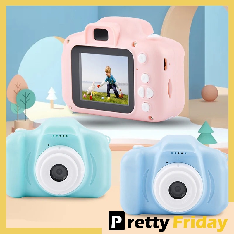 Ready stock Full Color Mini Digital Camera Kids Camera Mini toys HD 1080p Video Recording educational Toy 兒童相機