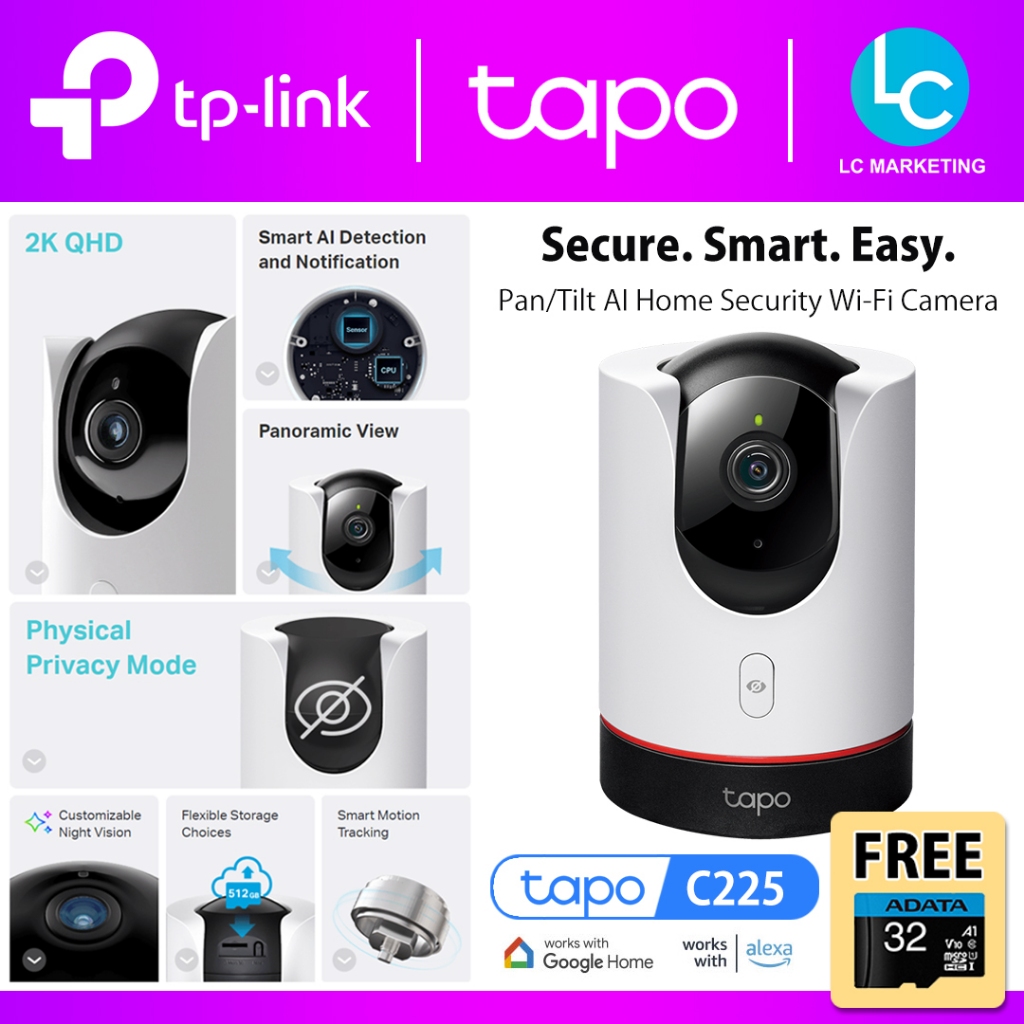 TP-Link Tapo C210 Pan/Tilt Home Security Wi-Fi Camera – WarehouseDad