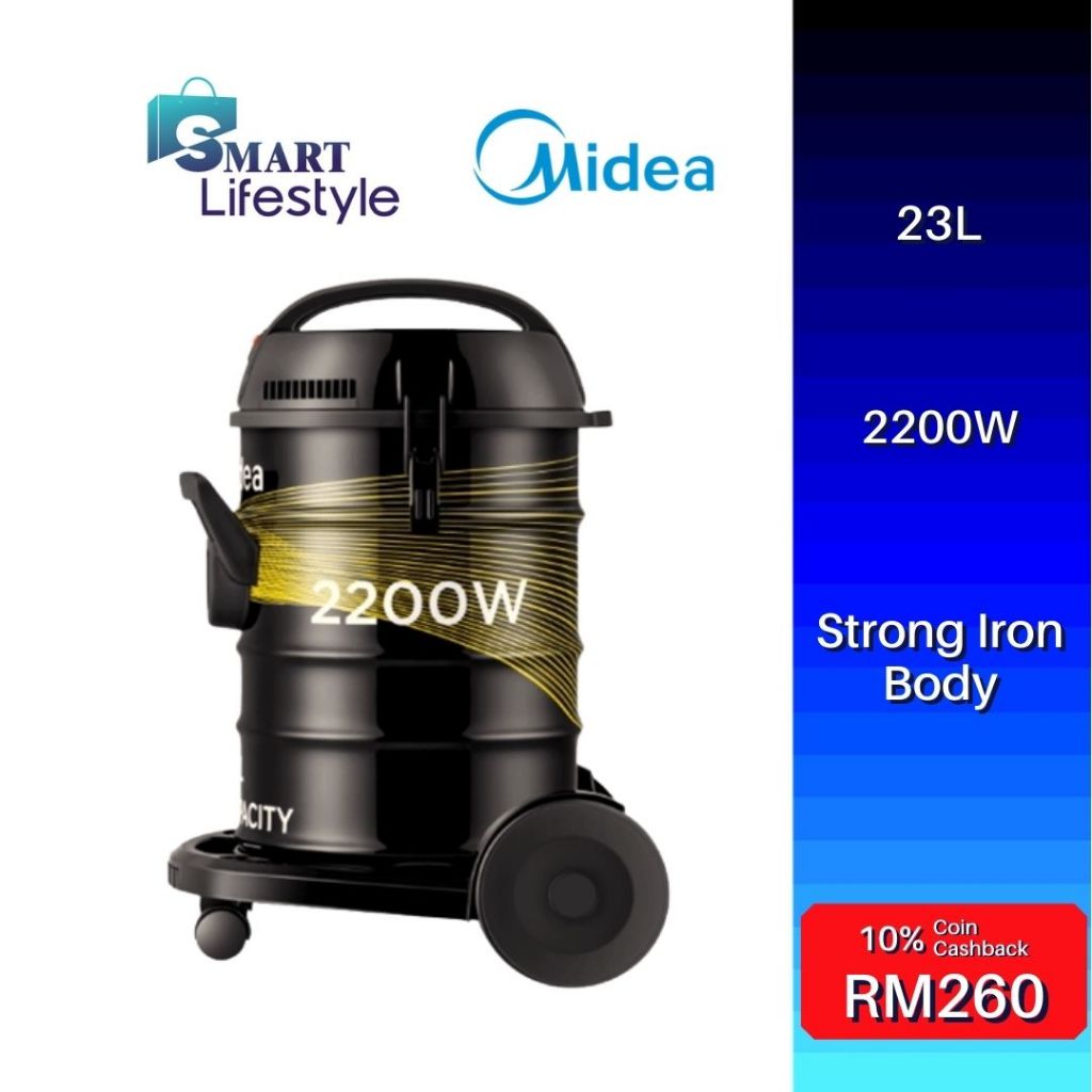 Midea 2200W Barrel Vacuum Cleaner MVC-D23