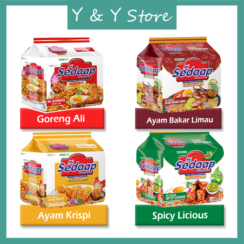 Mi Sedaap PERISA ASLI / AYAM KRISPI / SAMBAL GORENG / SPICY LICIOUS/Ayam Bakar Limau