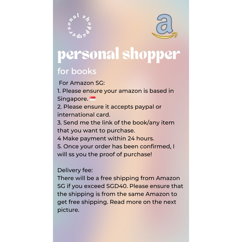 Personal Shopper for Books (ONLINE ONLY)