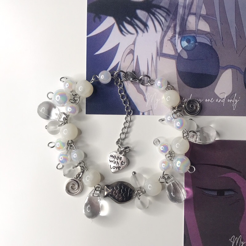 Amaryllisth ☆ [Jujutsu Kaisen] Matching Satosugu Bracelet | Cluster Bracelet | Stainless Steel | Adjustable