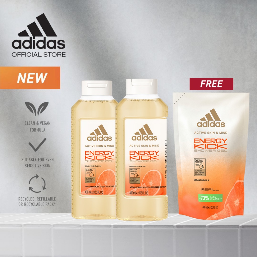 Bundle Adidas Active Skin & Mind Energy Kick Shower Gel