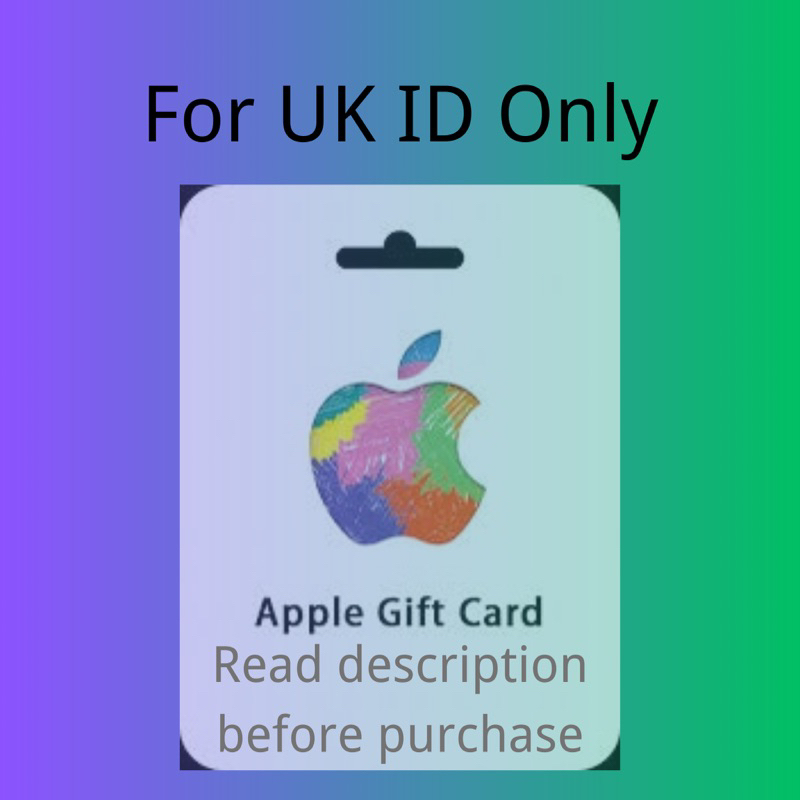 UK Gift Card Itunes App Store UK ID 英国ID苹果卡 礼品卡